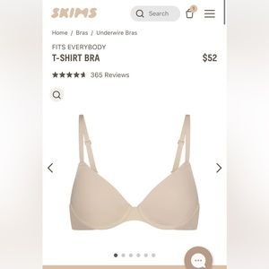Skims nwt Fits Everybody tshirt bra. Size 34DD
